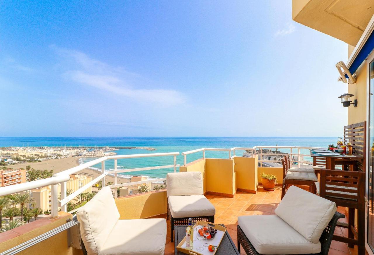 Penthouse With Panoramic Views - Puerto Marina Daire Benalmádena Dış mekan fotoğraf