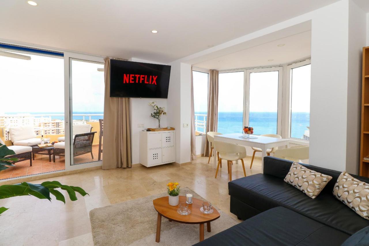 Penthouse With Panoramic Views - Puerto Marina Daire Benalmádena Dış mekan fotoğraf
